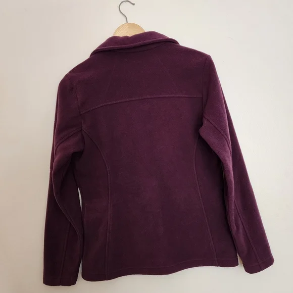 Columbia Purple Fleece Zip Up Size Small - Picture 5 of 7